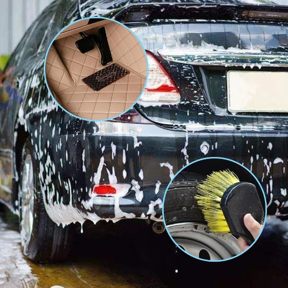 Sarı Jant Temizleme Fırçası - Resim 3