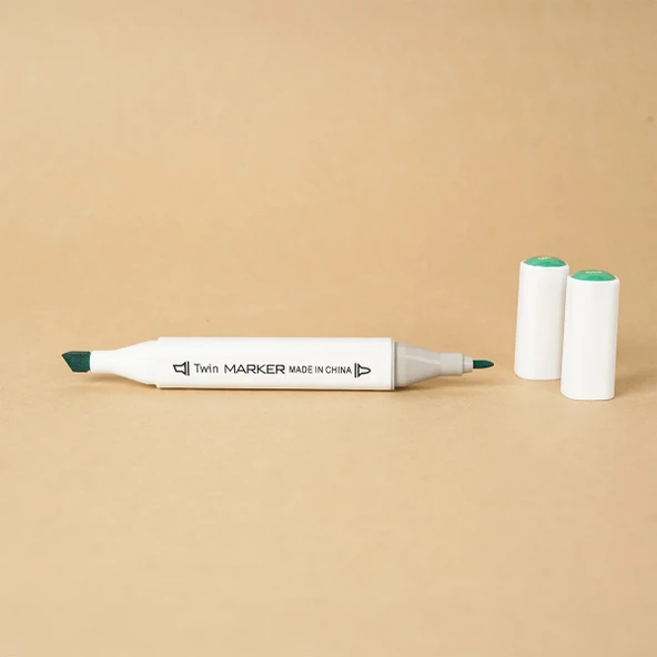 12 Parça Çift Taraflı Marker Boya Kalemi - Resim 2