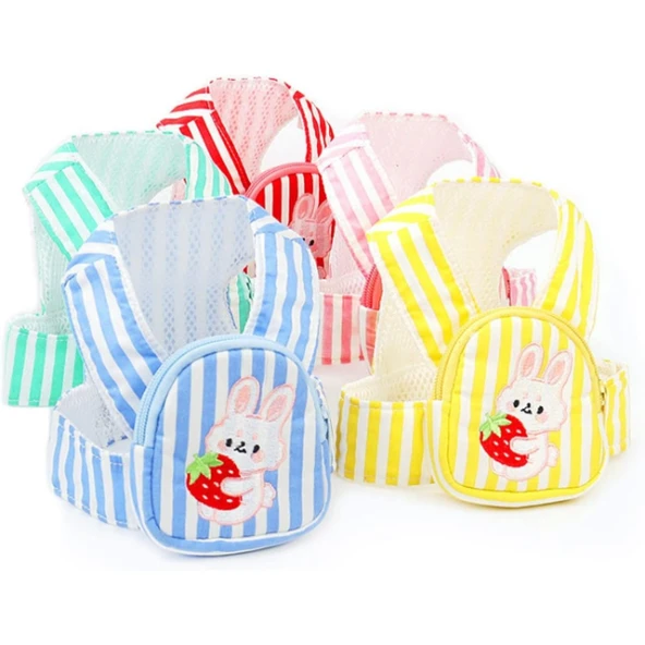 Evcil Hayvan Çantalı Göğüs Gezdirme Tasması Seti - Resim 3