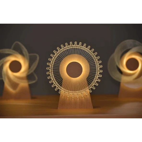 Dekoratif Işıklı Yel Değirmeni - 3