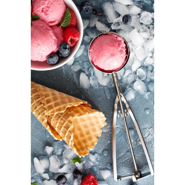 Çelik Dondurma Kaşığı ürün görseli 1