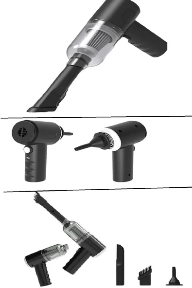 120 W Şarjlı El Süpürgesi Çekme – Üfleme Özellikli Ev Araba Klavye Süpürgesi (7474) - Resim 3