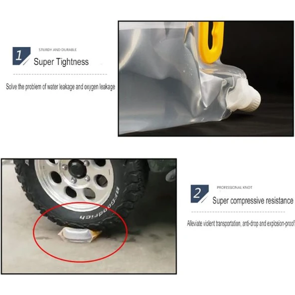 Dayanıklı Plastik İçecek Çantası 1 Litre - Resim 2