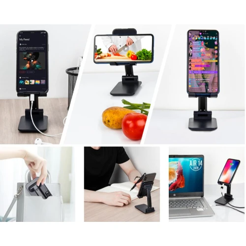 Portatif Masaüstü Telefon Tablet Tutucu - Resim 2