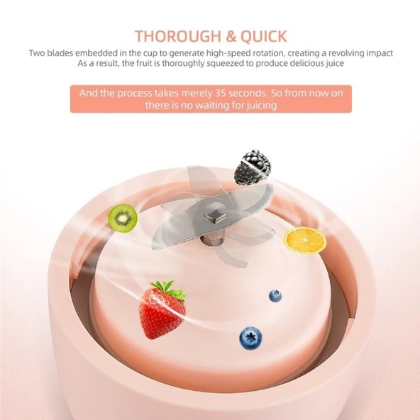 Taşınabilir Şarj Edilebilir Meyve Sıkacağı ürün görseli 1