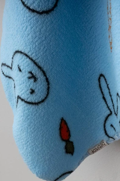 Bebitof Sevimli Tavşan Desenli Peluş Battaniye BBTF.MV.95077 - 2