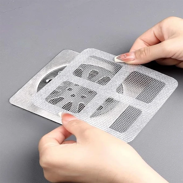 Lavabo Gider Süzgeci 10 Adet - Resim 4