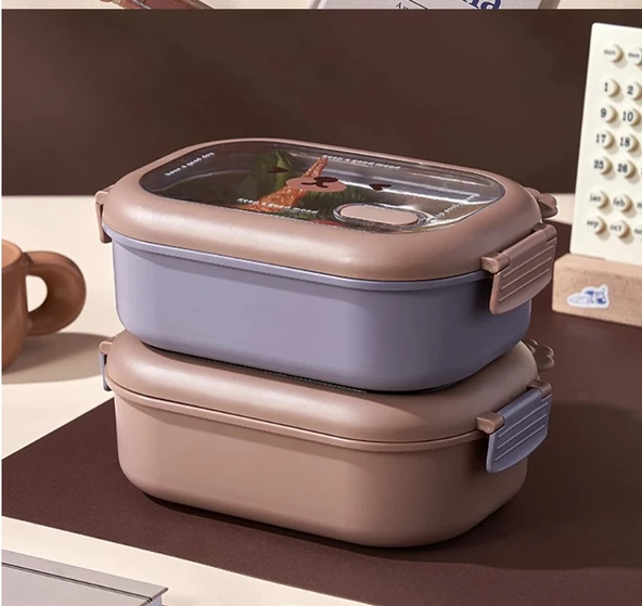 Bölmeli Paslanmaz Çelik Yemek Kutusu ürün görseli 1