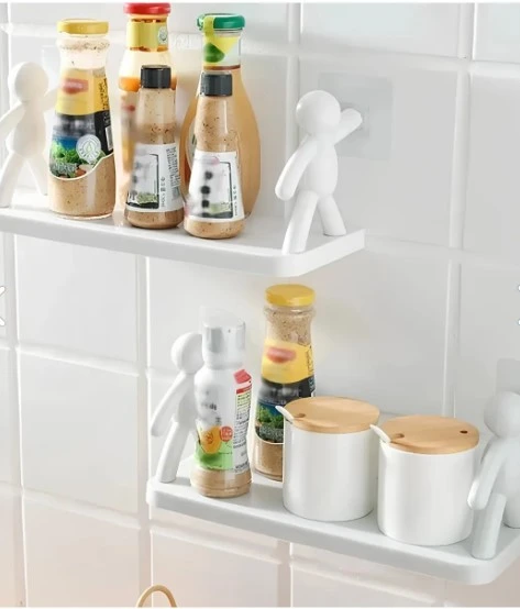 İnsan Figürlü Yapışkanlı Çok Amaçlı Duvar Rafı ürün görseli 1