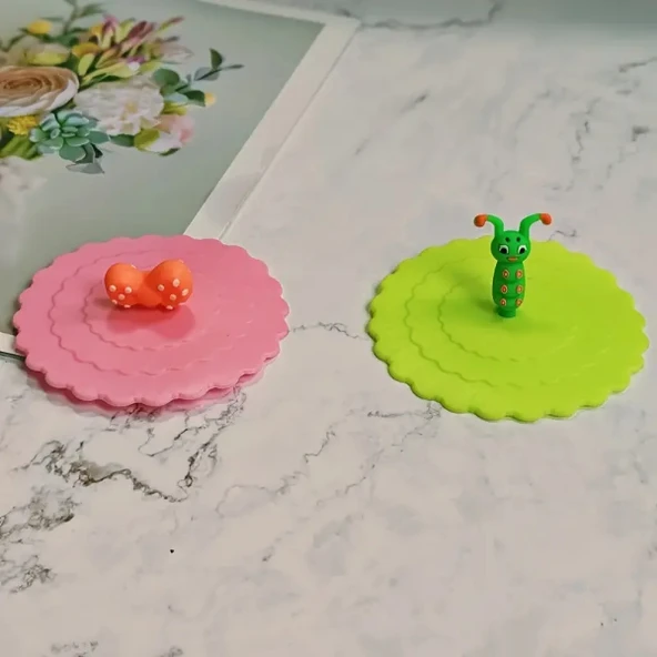 Silikon Bardak Kapağı - Resim 2