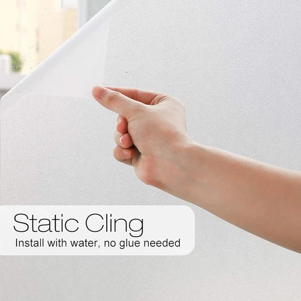 UV Engelleyici Buzlu Cam Filmi 2 Metre x 45 Cm. - Resim 2