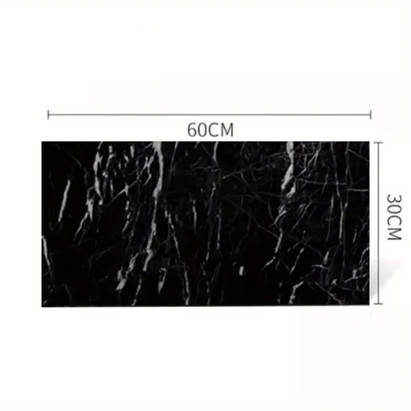 Siyah Mermer Desenli Alüminyum Plastik Duvar Sticker ürün görseli 1