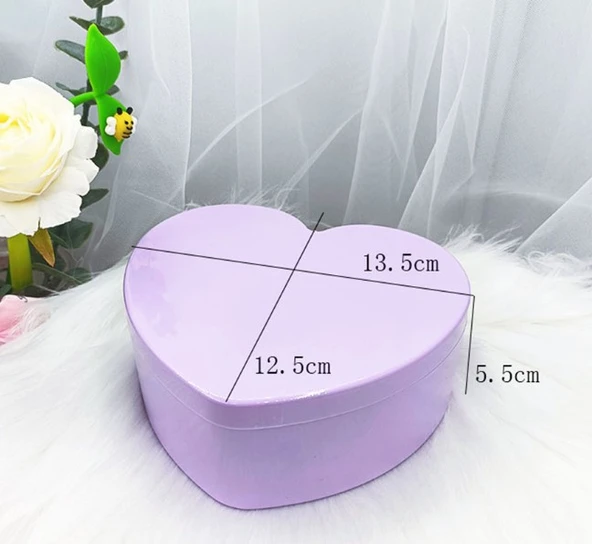 Kalp Tasarımlı Aynalı Takı Saklama Kutusu - 3