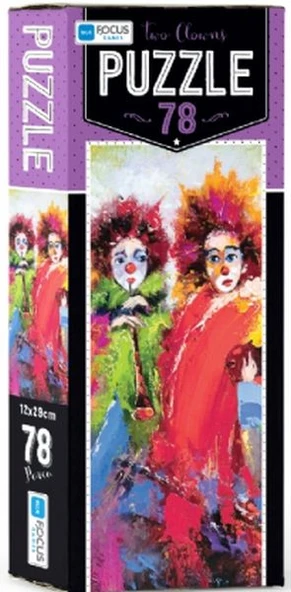 Blue Focus Two Clowns - Puzzle 78 Parça ürün görseli