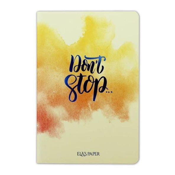 Watercolor Don’t Stop - Defter ürün görseli