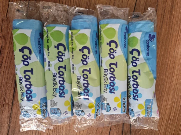 kullan at ürünler çöp torbası büyük boy 5 paket