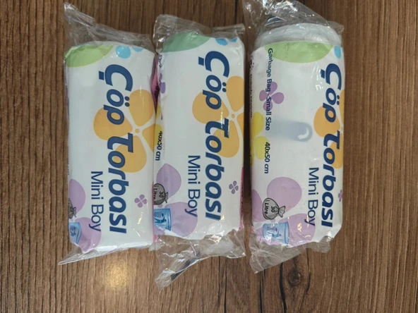 kullan at ürünler çöp torbası küçük boy 3 paket