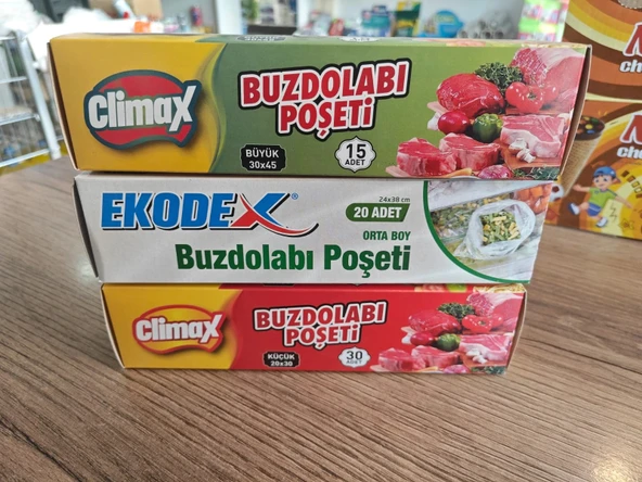 climax kullan at çöp torbası küçük orta büyük 3 paket