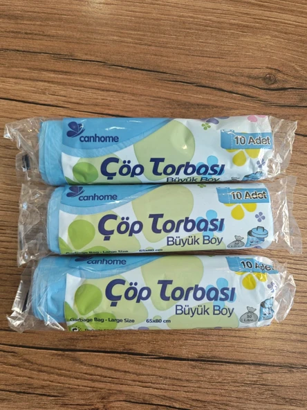 kullan at ürünler çöp torbası büyük boy 3 paket