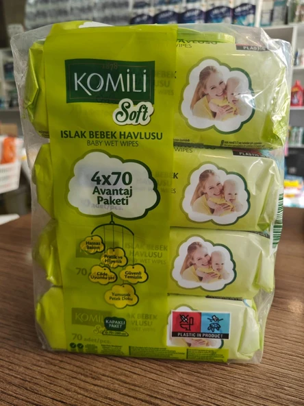 Soft Islak Bebek Havlusu 70 Li 4 Adet komili - 3