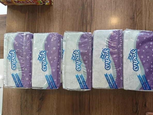 Cafe Lokanta Restoran Tip Araç İçi Orkide Poşet Kağıt Mendil Yatay Peçete Çift Yaprak 5 Paket - 3