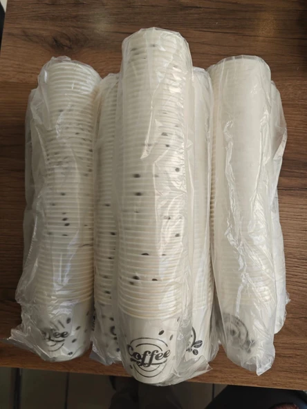 Karton Bardak 6, 5 Oz 3000'LI Sızdırmaz Erimez Dayanıklı Kağıt Bardak Kullan At Bardak 5 paket 250 adet - 2