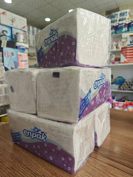 Cafe Lokanta Restoran Tip Araç İçi Orkide Poşet Kağıt Mendil Yatay Peçete Çift Yaprak 5 Paket