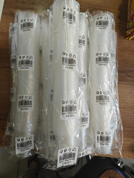 Pet Bardak Otomat Bardağı 180 cc şeffaf 5 paket 500 adet - 4