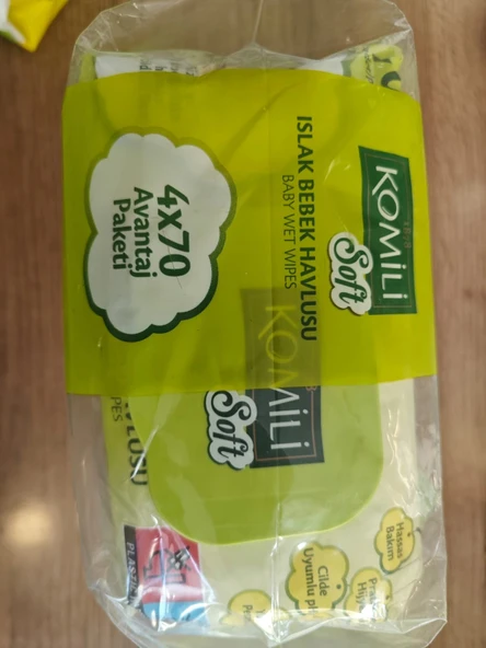 Soft Islak Bebek Havlusu 70 Li 4 Adet komili