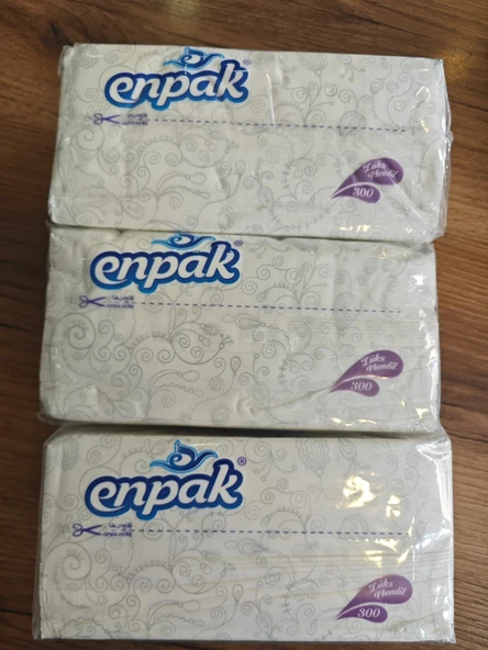 Cafe Lokanta Restoran Tip Araç İçi Orkide Poşet Kağıt Mendil Yatay Peçete Çift Yaprak 3 Paket - 3