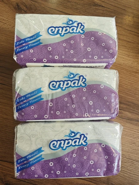 Cafe Lokanta Restoran Tip Araç İçi Orkide Poşet Kağıt Mendil Yatay Peçete Çift Yaprak 3 Paket