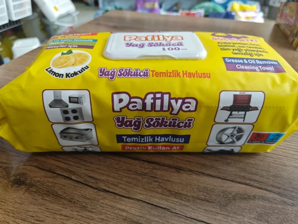 Pafilya Yüzey Temizlik Havlusu, Çamaşır Sulu, Silikonlu, yağ çözücü Yeşil 100 Yaprak