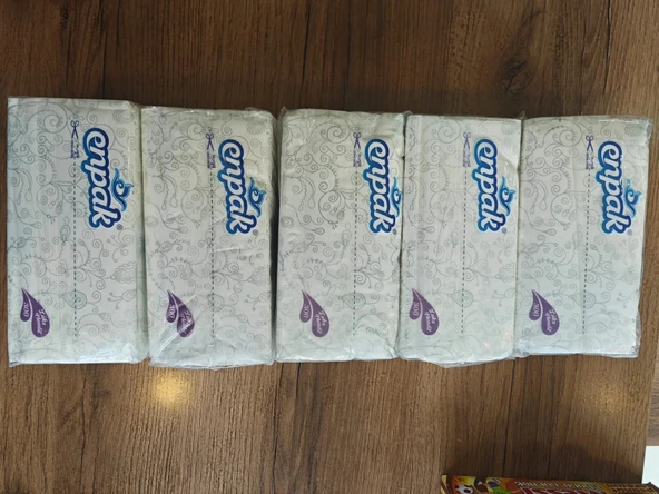 Cafe Lokanta Restoran Tip Araç İçi Orkide Poşet Kağıt Mendil Yatay Peçete Çift Yaprak 5 Paket - 2