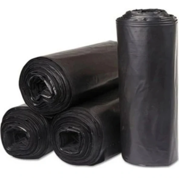 J600 JUMBO BOY ÇÖP POŞETİ 80X110 90 LT SİYAH RENK 3 LÜ PAKET - 3