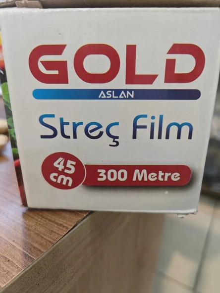 GOLD Gıda Streç Film 300 M * 45 cm 8 Mikron Kutulu Kayar Bıçaklı