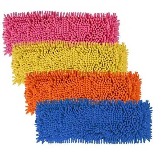 MOP YEDEĞİ Nemli Mop Yedeği Mikrofiber Makarna 50cm 3 ADET KARIŞIK RENK