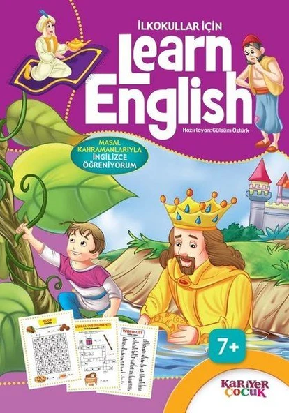 İlkokullar İçin Learn English - Mor ürün görseli
