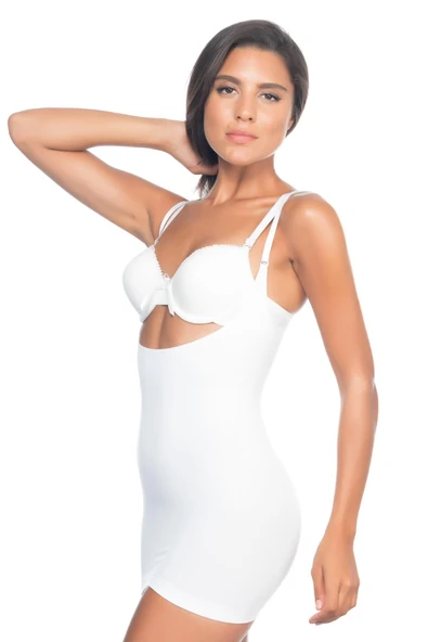 BEYAZ MI Emay 5043 Göğsü Açık Masajlı Korse ürün görseli