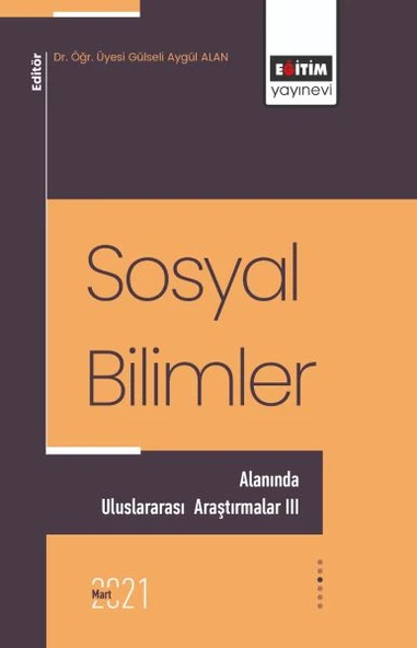 Sosyal Bilimler Alanında Uluslararası Araştırmalar 3 ürün görseli
