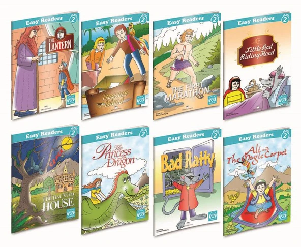 İngilizce Hikaye Seti 8 Kitap - Level-2 Karekod Dinlemeli - 1