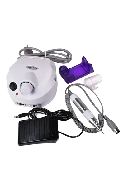 Profesyonel Elektrikli Freze Tırnak Parlatıcı Törpü Manikür Pedikür Makinesi Point Power - 3