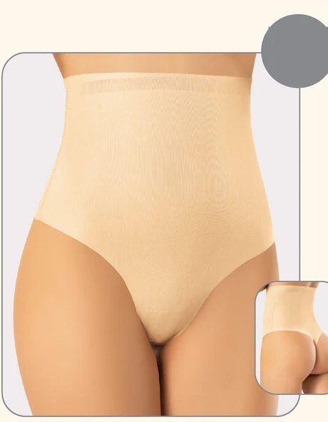 Miss Flex Ten Lazer Kesim Yüksek Bel String 6005 ürün görseli