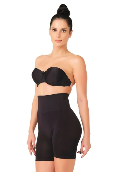 SİYAH MI Emay 2017 Düşük Bel Double Pantalon Korse - 1
