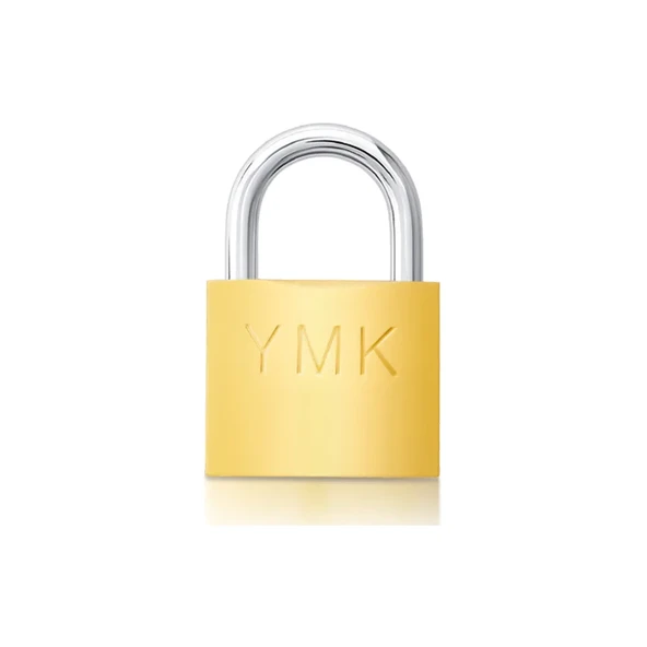 YMK Eko Sarı Boyalı Kısa Kancalı Asma Kilit 38mm - Resim 2