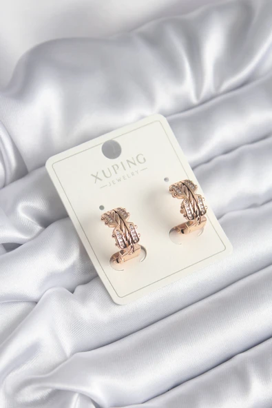 Xuping Model Zirkon Taşlı Halka Kadın Küpe - TJ-BKP8322 ürün görseli 1