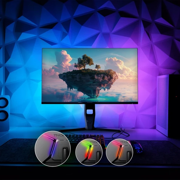 Thomson M27QG5Y14 Gaming Monitör 27" 1 Ms Qhd 180 Hz Adaptive 2560 x 1440 Monitör - Resim 9