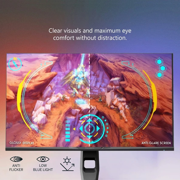 Thomson M27QG5Y14 Gaming Monitör 27" 1 Ms Qhd 180 Hz Adaptive 2560 x 1440 Monitör - Resim 7