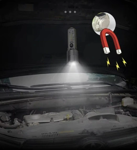 WATTON Şarjlı Yeni Nesil El Feneri 3 Kademeli Zumlu 8 Fonksiyonlu (TYP-C Şarjlı Mıknatıslı Suya Dayanıklı Şık Fener) - Resim 2