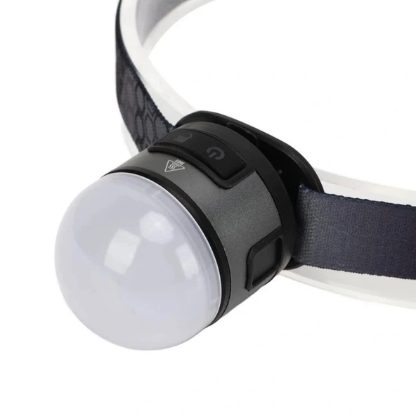 WATTON Şarjlı Kafa Lambası Baret ve Kamp Işığı Çok Fonksiyonlu (TYP-C Şarjlı Mıknatıslı Askı Kancalı) - 4