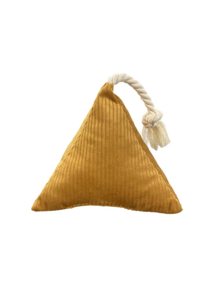 Pet Comfort İpli Prizma Köpek Oyuncağı Sarı17x30cm ürün görseli